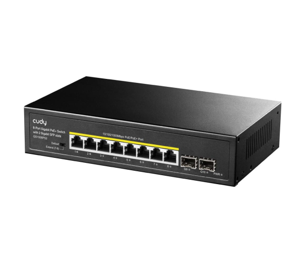 Cudy 10p GS1008PS2 (8x10/100/1000Mbit PoE+, 2xSFP) - 1190361 - zdjęcie 2